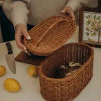 Хлебница из бумажной лозы