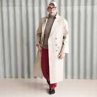 Мужской плащ-пыльник на частичной подкладке