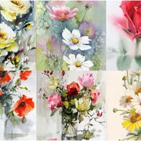 Цветочная акварель