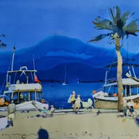 На морском берегу