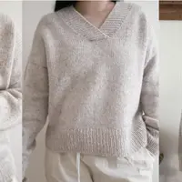 Пуловер с V вырезом Haru