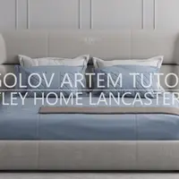 Моделирование кровати Bentley Home Lancaster Bed в 3ds Max и Marvelous Designer