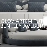 Моделирование кровати BENTLEY AVEBURY BED в 3d max и marvelous designer