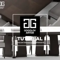 Моделирование стола и стульев BAKER DINING CHAIR в 3d max