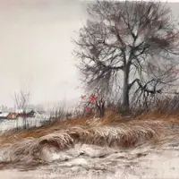 Предчувствие зимы. Пейзаж пастелью