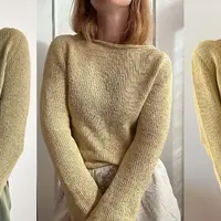 Вязаный спицами пуловер Blouse No.1