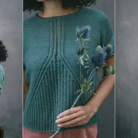 Топ с ажурным узором Ginkgophyte