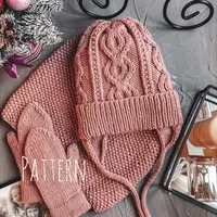 Трио Шапочка/снуд/варежки