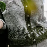 Вязаный жаккардовый кардиган Woodland