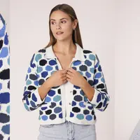 Кардиган интарсией Rose Petals