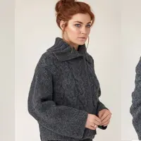 Жакет из толстой пряжи спицами Edge