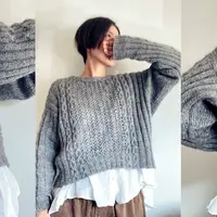 Укороченный пуловер оверсайз Icicle ice