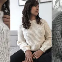 Пуловер полупатентной резинкой Lata