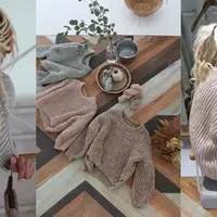 Вязаный крючком пуловер Ogawa