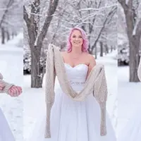 Вязаный пуловер-шарф Snowfall