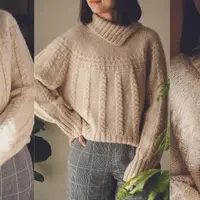 Свитер вязаный сверху Phina