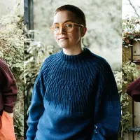 Пуловер с круглой кокеткой Skyward