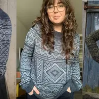 Пуловер жаккардом Nightbook