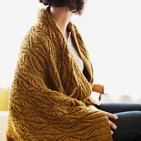 Большой палантин плед Hourglass Throw