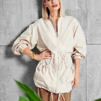 Парка с объёмными рукавами №111. Размеры 36-46