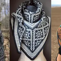 Шаль ленивым жаккардом Meet Me at Midnight