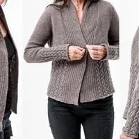 Вязаный кардиган с шалевым воротником Nala