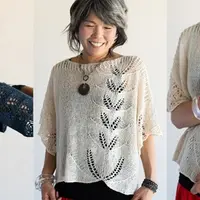 Пуловер с ажурным узором Agave