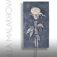 Нуно-скульптура. Роза и луговые сотоварищи