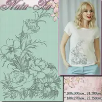 Дизайн машинной вышивки Весенний букет