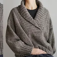 Пуловер с шалевым воротником Hechima