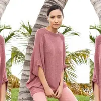 Джемпер реглан вязаный спицами