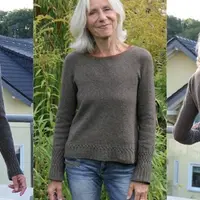 Пуловер реглан с текстурным узором Karui