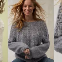 Свитер с круглой кокеткой Round about