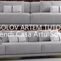Моделирование дивана Fendi Casa Artu Sofa в 3ds Max и Marvelous Designer