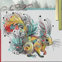 Дизайн машинной вышивки Белка