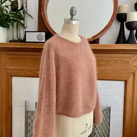 Пуловер спицами без швов Mousseux