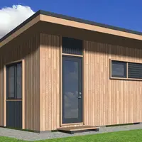 Проект современной каркасной бани Б-35