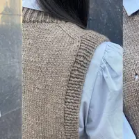 Жилет-манишка Rhombus grid в технике японское плечо