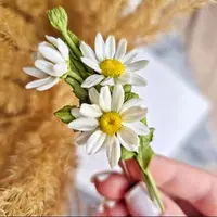Ромашки. Брошь букет