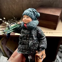 Ватные игрушки: Лыжник