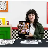 Яркая цифровая иллюстрация в плоском стиле