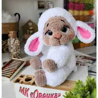 Вязаные игрушки. Овечка