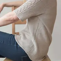 Топ с V горловиной Linen Summer Tee