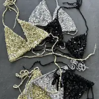 Купальник с пайетками