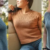 Топ (пуловер) с рельефной кокеткой Geo