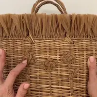 Плетение из бумажной лозы: Сумка с рафией