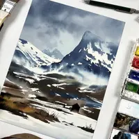 Лучше гор могут быть только горы. Акварель