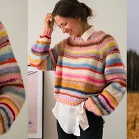 Объемный пуловер Stay Up Till Dawn