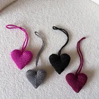 Брелок из рафии Сердце