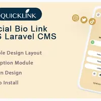 QuickBioLink - Социальная био-ссылка SaaS на Laravel CMS